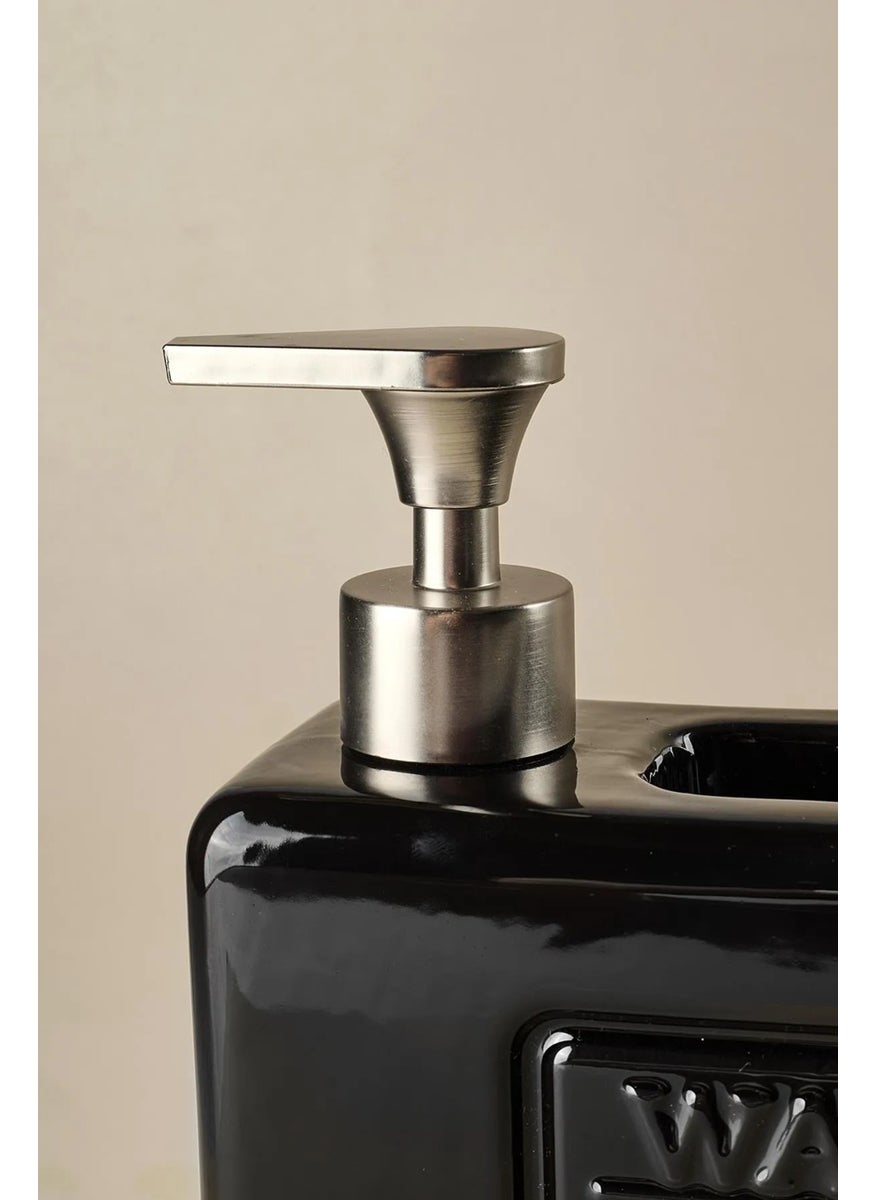 kitchen Line Ashley Porcelain Liquid Soap Dispenser 750 ml  - Image 4