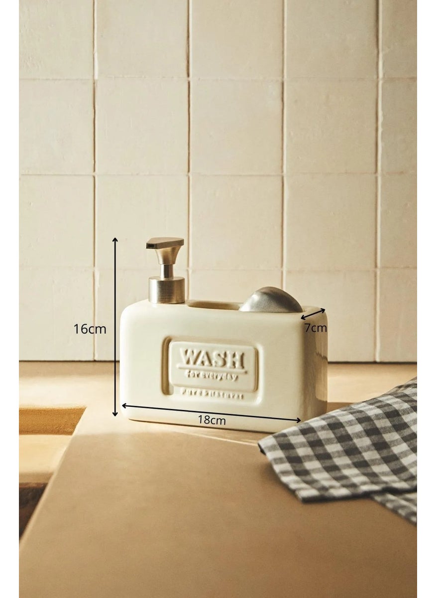 kitchen Line Ashley Porcelain Liquid Soap Dispenser 750 ml  - Image 5
