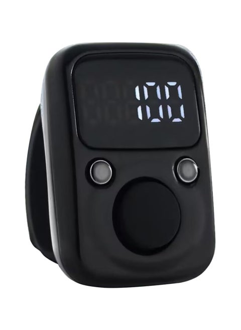 Electric Finger Tally Counter with LED Display: Enhanced Digital Counting for Precision and Ease, Black
