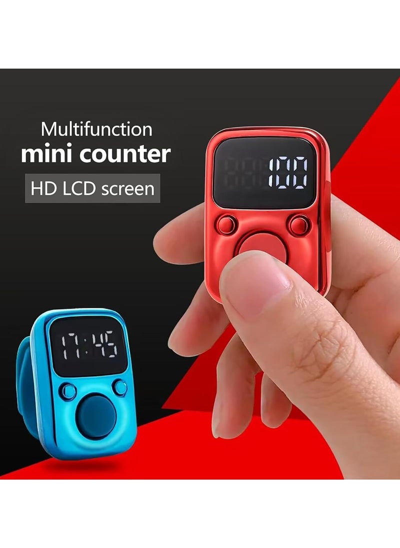 Electric Finger Tally Counter with LED Display: Enhanced Digital Counting for Precision and Ease, Black