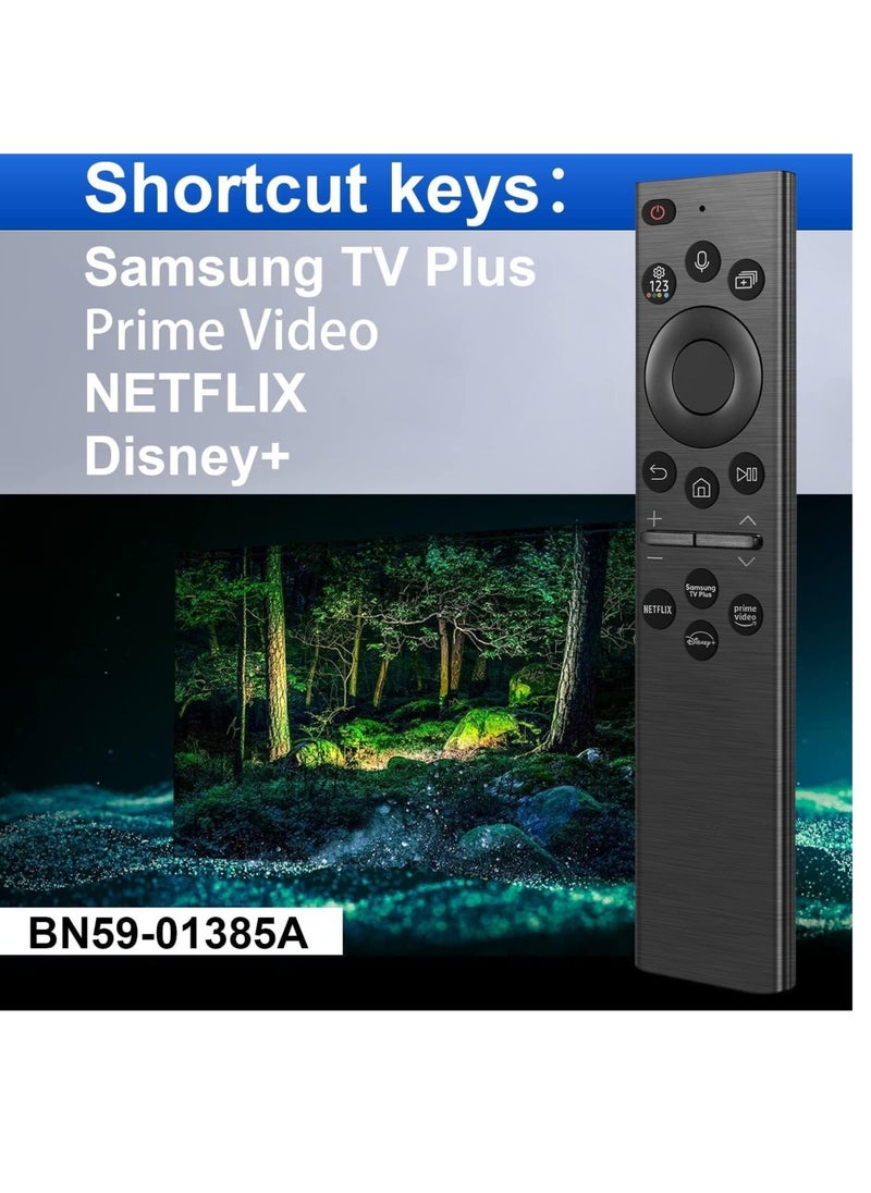 Generic Voice Remote Control Replacement for Samsung Smart TV Remote Controller with Voice Function, Replacement for Samsung Crystal UHD QLED 4K 8K Smart TVs(2020/2021/ 2022)  - Image 2