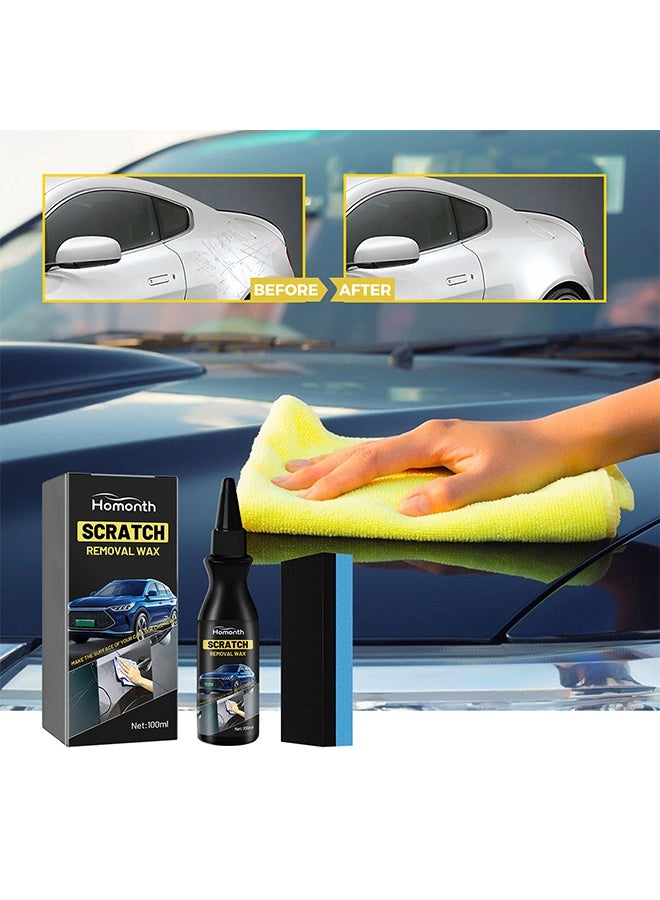 Homonth Car Scratch Removal Wax, Car Scratch Remover, Car Scratch Repair Paste Polishing Wax, Premium Scratch Remover for Vehicles for Deep Scratches - Image 2