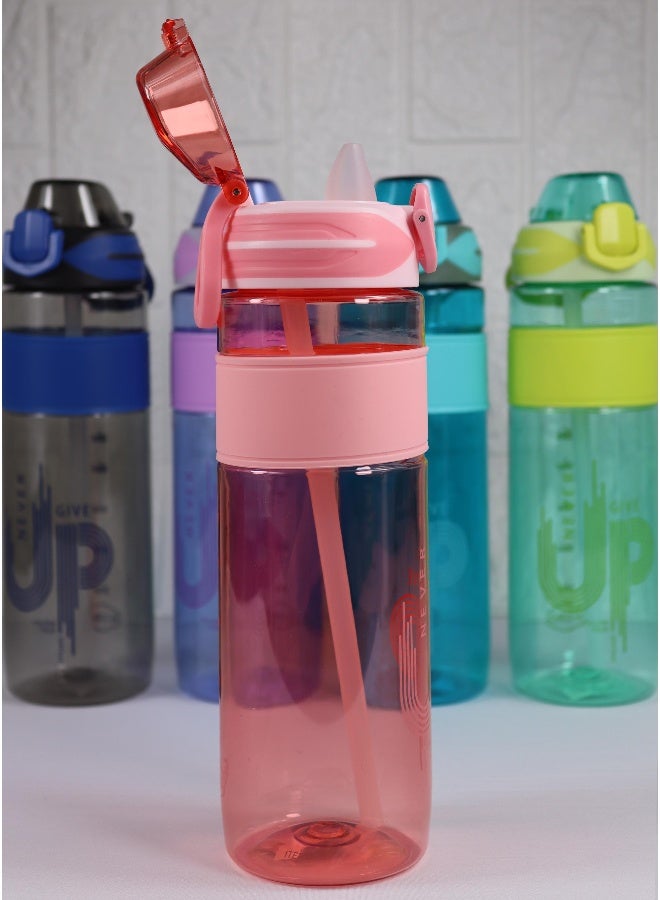 توشيونيكس زجاجة مياه شرب فاخرة سعة 900 مل - مصنوعة من مادة تريتان خالية من مادة BPA مع شفاطة بفتحة تهوية وغطاء قفل مانع للتسرب ومقبض وقبضة - مثالية للأطفال والكبار في صالة الألعاب الرياضية والمكتب والمدرسة والأنشطة الخارجية - زجاجة مياه سعة 30 أونصة - Image 3