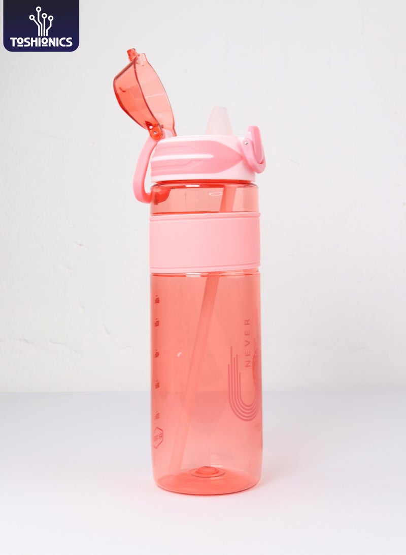 توشيونيكس زجاجة مياه شرب فاخرة سعة 900 مل - مصنوعة من مادة تريتان خالية من مادة BPA مع شفاطة بفتحة تهوية وغطاء قفل مانع للتسرب ومقبض وقبضة - مثالية للأطفال والكبار في صالة الألعاب الرياضية والمكتب والمدرسة والأنشطة الخارجية - زجاجة مياه سعة 30 أونصة - Image 1