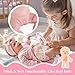 BABESIDE Drink and Wet Reborn Baby Dolls Girl 17 Inch Lifelike Handmade Soft Vinyl Baby Doll Can Drink Pee Real Life Baby Doll with Accessories Gift for Girls Age 3 Pretend Play Collection - Image 4