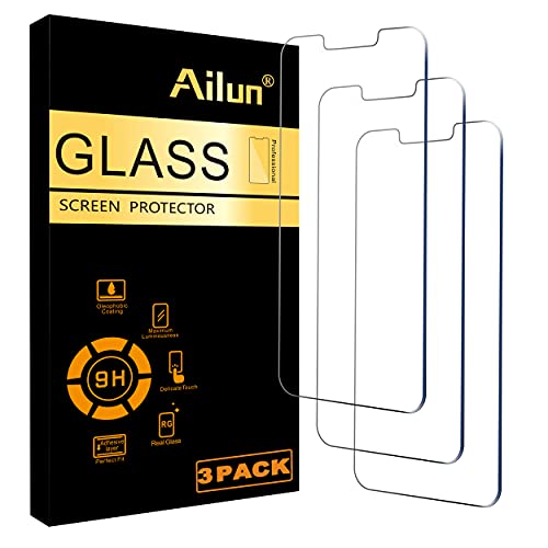 Ailun Screen Protector for iPhone 14 Plus/iPhone 13 Pro Max [6.7 Inch Display], 3 Pack Case Friendly Tempered Glass - Image 1