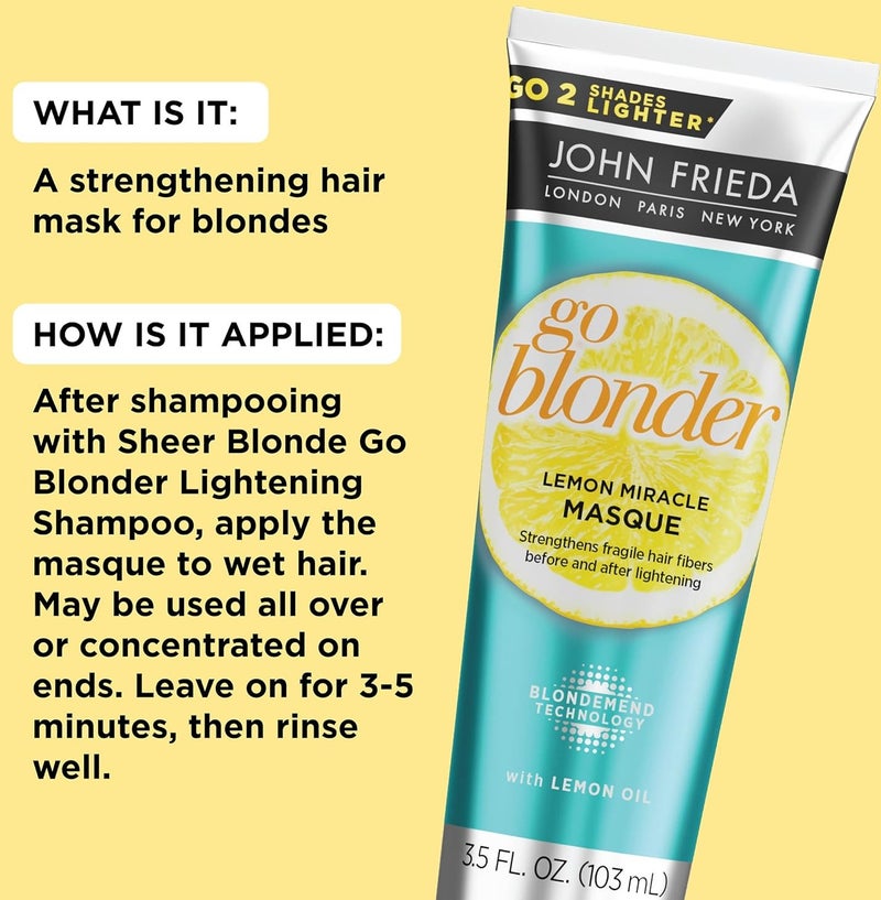 John Frieda Go Blonder Lemon Miracle with Lemon Oil 103ML - Image 3