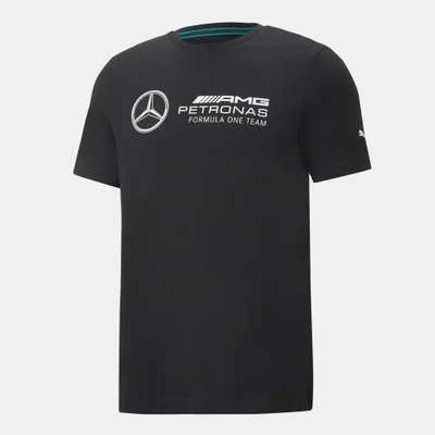 PUMA Men's Mercedes-AMG Petronas Motorsport F1 Essentials Logo T-Shirt