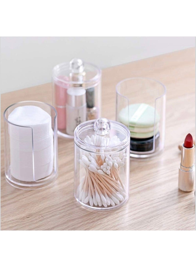 Arabest Swab Holder Organizer - Large-capacity Double-layer Cosmetic Organizer Box, Storage Box with Lid,for Medicine Jar, Accessories, Cotton Ball, Bath Salt, Cotton Pad Organizing - Image 4