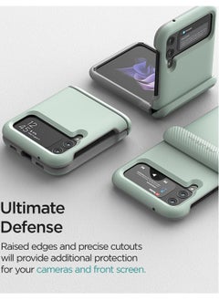 VRS Design Terra Guard Modern [Hinge Protection] for Samsung Galaxy Z Flip 3 5G Case Cover (2021) - Marine Green  - Image 3