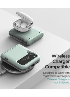 VRS Design Terra Guard Modern [Hinge Protection] for Samsung Galaxy Z Flip 3 5G Case Cover (2021) - Marine Green  - Image 4