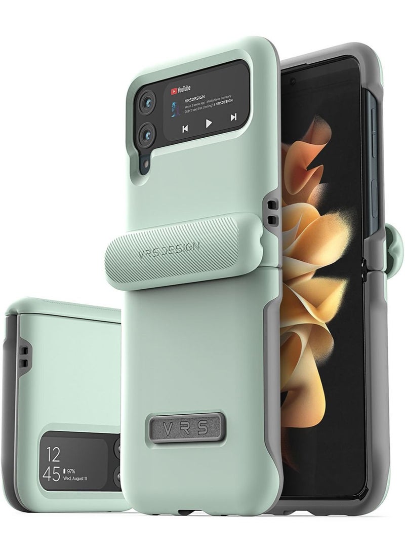 VRS Design Terra Guard Modern [Hinge Protection] for Samsung Galaxy Z Flip 3 5G Case Cover (2021) - Marine Green  - Image 1