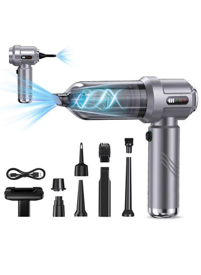 Car Vacuum Cleaner Small Large Suction Household Car Portable Inflatable Dual-purpose Hand-held Car Blow Dust Collector - Image 1