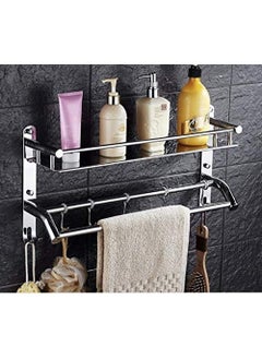 iSTAR iSTAR Stainless Steel 2 Shelf Bathroom Shelf Multi use Rack Bathroom Shelf and Rack  - Image 1