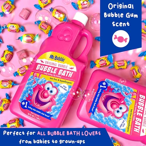 Mr. Bubble Original Bubble Bath - Hypoallergenic, Tear Free Bubble Bath Solution Makes Big Long Lasting Bubbles for Kids, Toddlers and Adults (Pack of 2 Bottles, 36 fl oz Each) - Image 5