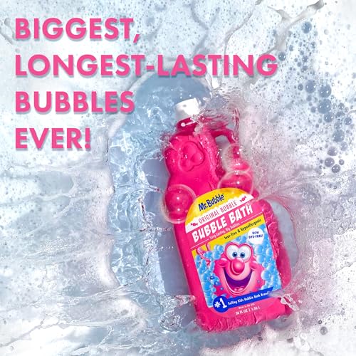 Mr. Bubble Original Bubble Bath - Hypoallergenic, Tear Free Bubble Bath Solution Makes Big Long Lasting Bubbles for Kids, Toddlers and Adults (Pack of 2 Bottles, 36 fl oz Each) - Image 3