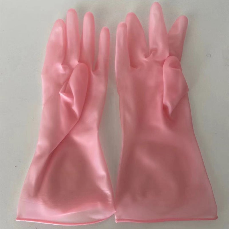 Thick PVC Gloves for Dishwashing Waterproof Jelly powder (65g) Jelly powder (65g)