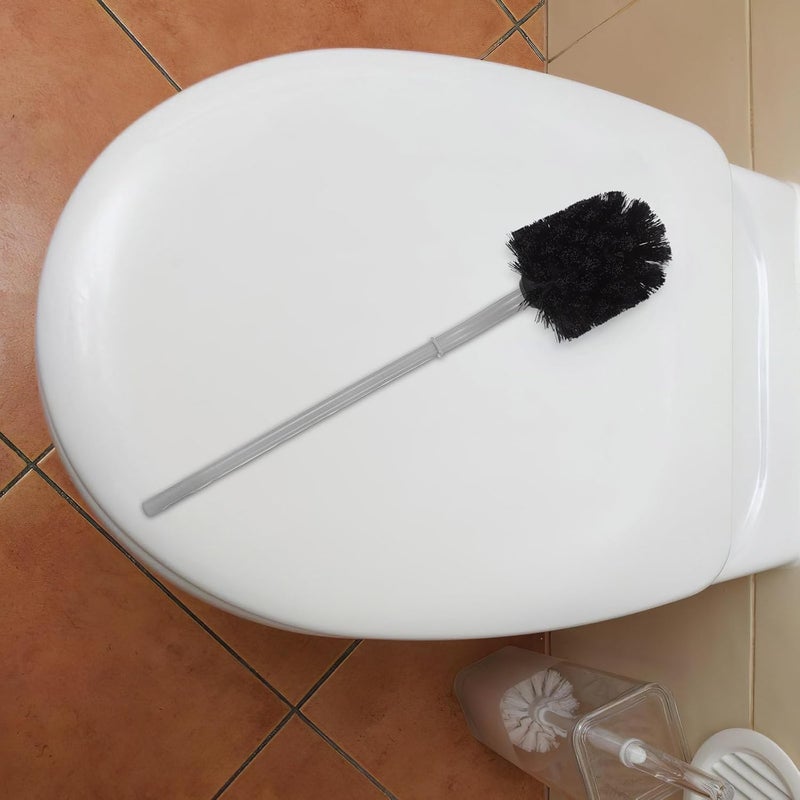 5pcs Toilet Brush Head Replacement Plastic Rounded Brush Replacement Parts for Bathroom Cleaning Accessories Household Toilet Bowl Scrub Heads - Image 5
