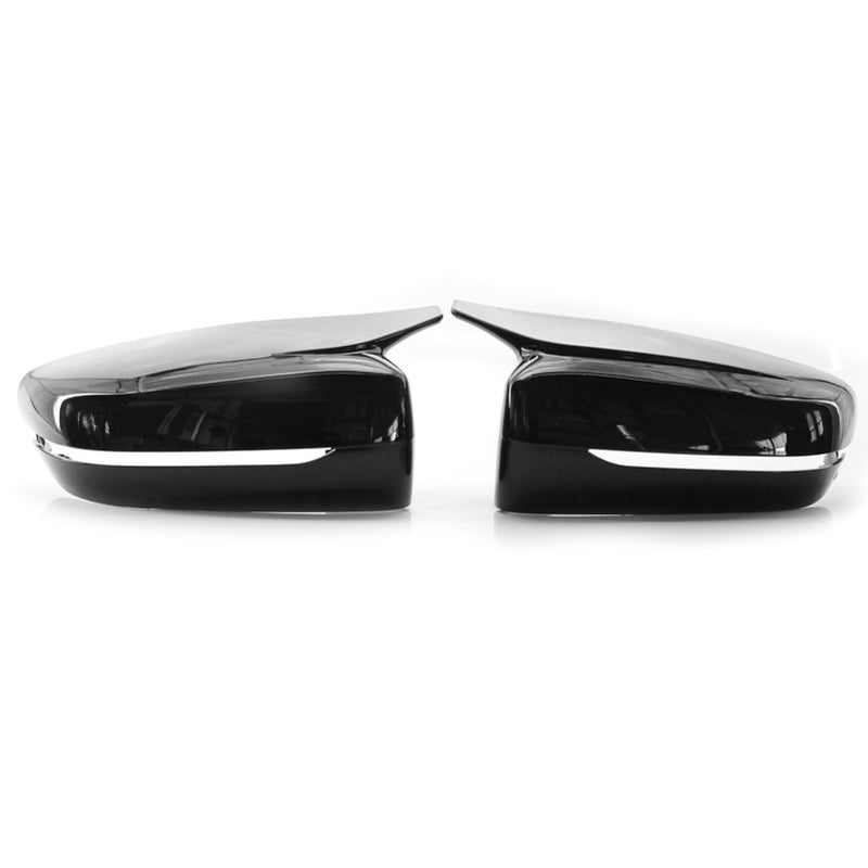 M Style Gloss Black Door Side Mirror Covers Replacement For BMW G30 G20 5 Series 17-2020 - Image 1