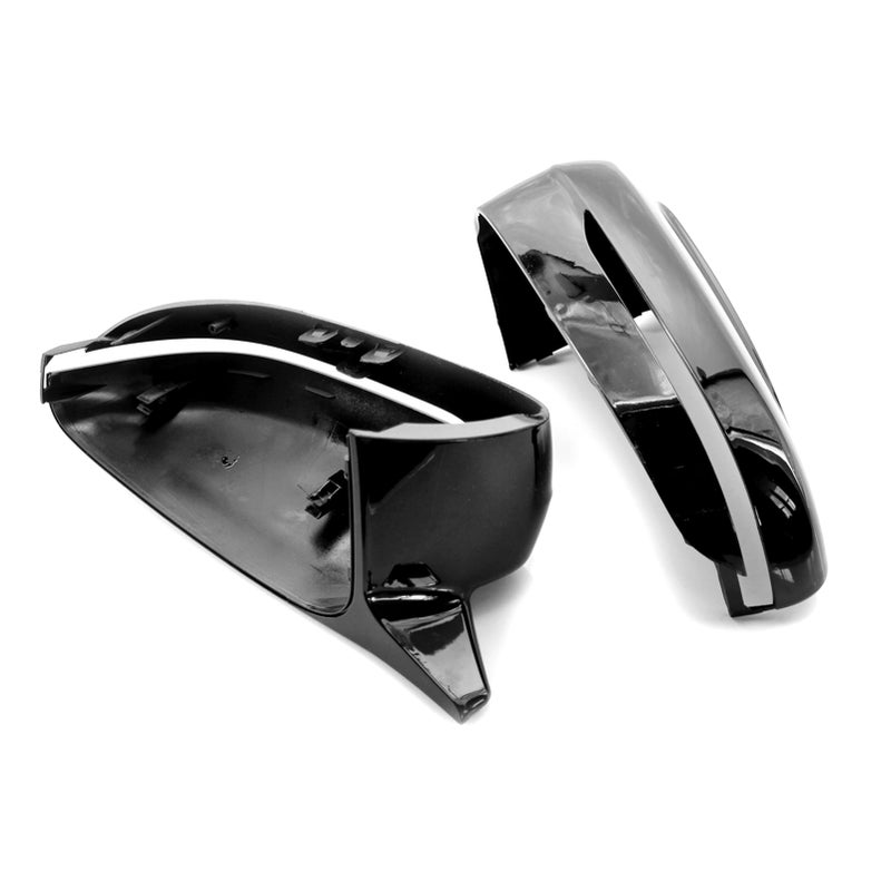 M Style Gloss Black Door Side Mirror Covers Replacement For BMW G30 G20 5 Series 17-2020 - Image 4