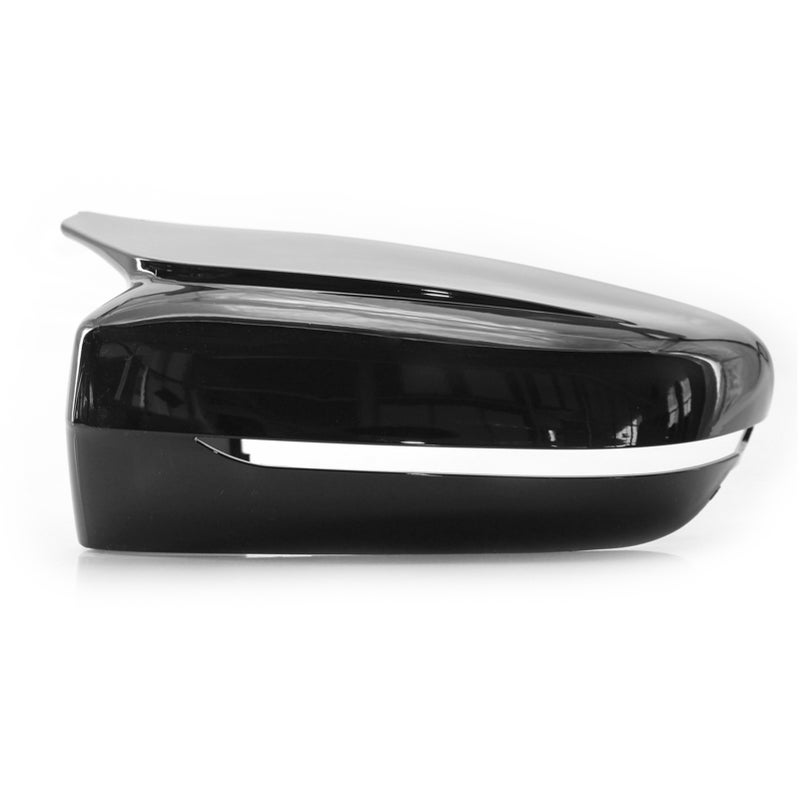 M Style Gloss Black Door Side Mirror Covers Replacement For BMW G30 G20 5 Series 17-2020 - Image 2