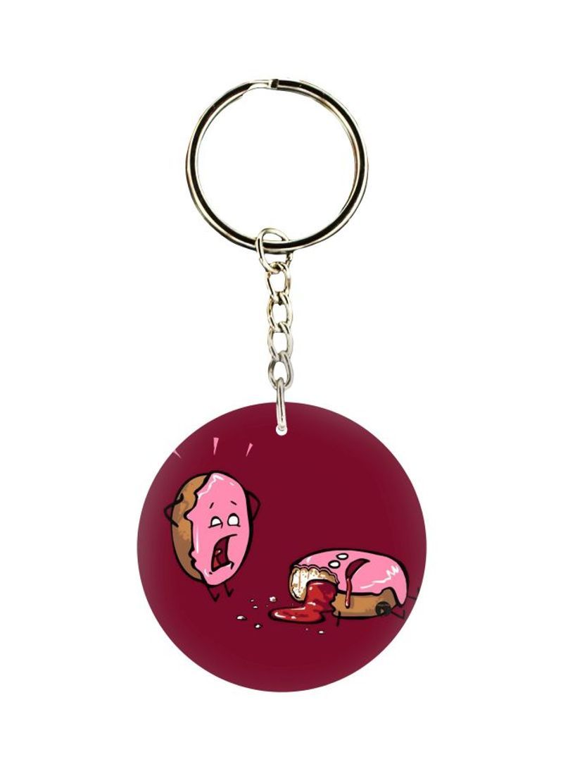 RKN Donut Printed Single Sided Keychain