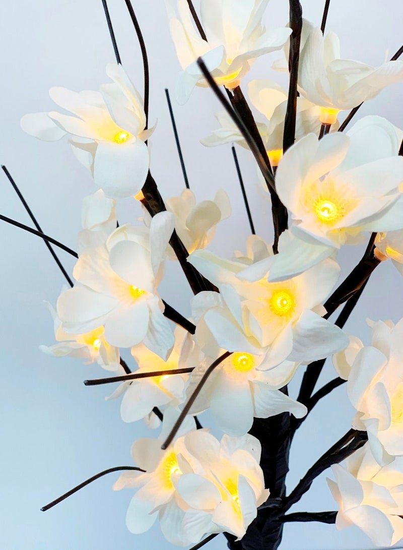 Salla White Cherry Blossom Flower Tree LED Lamp with Fairy Lights 60cm - Image 2