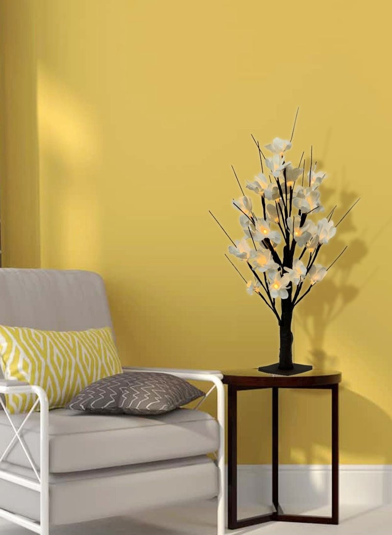 Salla White Cherry Blossom Flower Tree LED Lamp with Fairy Lights 60cm - Image 4