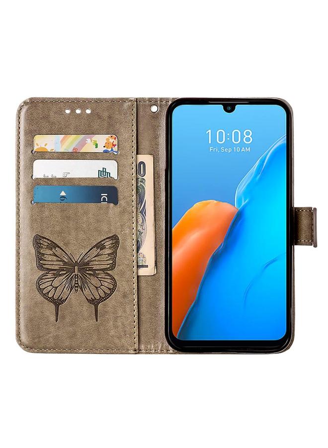 زبون جراب لهاتف Infinix Note 12 Pro 4G جراب هاتف جلدي قابل للطي بتصميم فراشة منقوش - Image 4