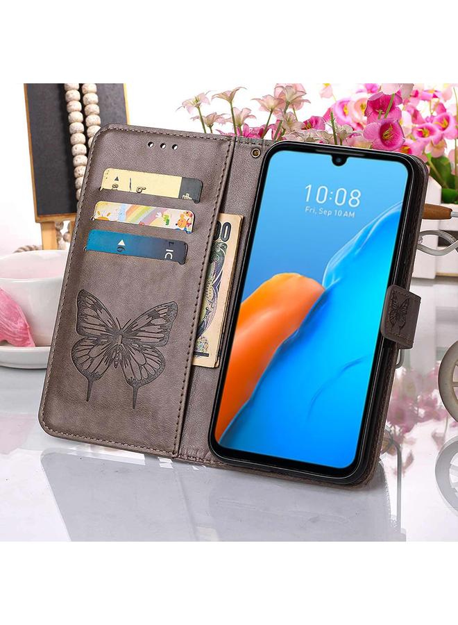 زبون جراب لهاتف Infinix Note 12 Pro 4G جراب هاتف جلدي قابل للطي بتصميم فراشة منقوش - Image 5