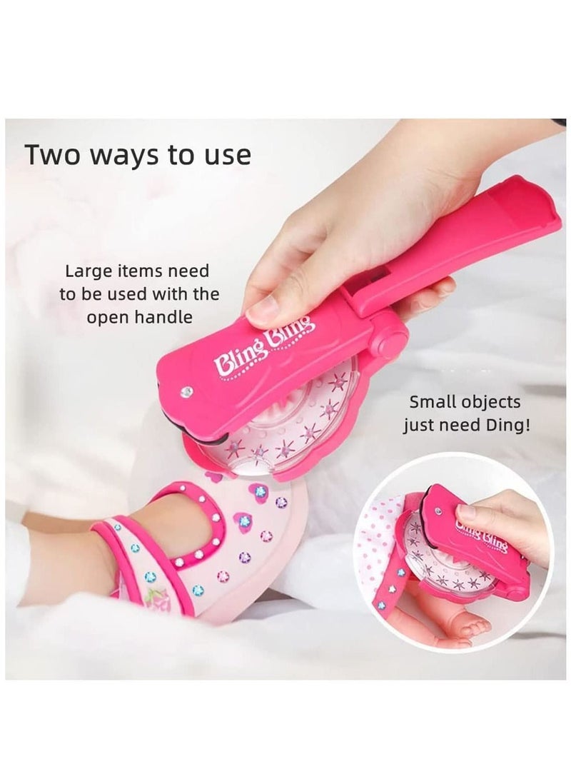 NIBEMINENT Hair Bedazzler Kit with 180 Gems,Hair Gems Stapler Toys,Hair Nail Rigs Styling Tool Sparkling on Braided for Girls Fashion, Shining Bling Diamond Decor Gifts - Image 5