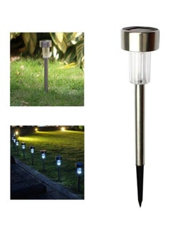 NIBEMINENT 12-Piece Solar Powered LED Landscape Pathway Light Set White 5.5x36x5.5centimeter  - Image 4