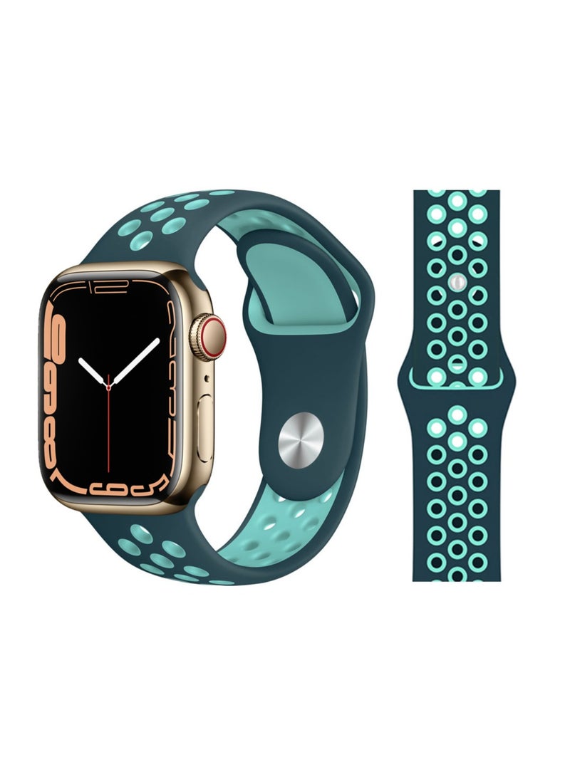 بيرفيي 5 قطع لتبديل سوار الساعة لساعة Apple Watch بأحجام 41/40/38 ملم من السلسلة 8/7/6/5/4/SE. - Image 4
