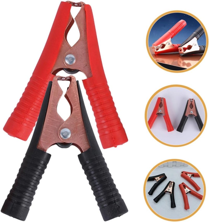 OUNONA 10pcs Battery Clip Copper Plated Easy to Use Insulated for Automotive Electrical Projects - Image 4