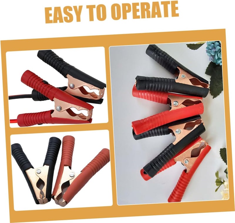 OUNONA 10pcs Battery Clip Copper Plated Easy to Use Insulated for Automotive Electrical Projects - Image 5