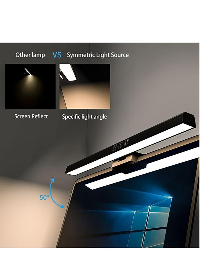 Joyelink LED Desk Lamp with Clip, Touch Control USB Powered Monitor Light, 3 Color Modes and Dimmable Brightness with Touch Control for Laptop Monitor Working, Reading - Image 3