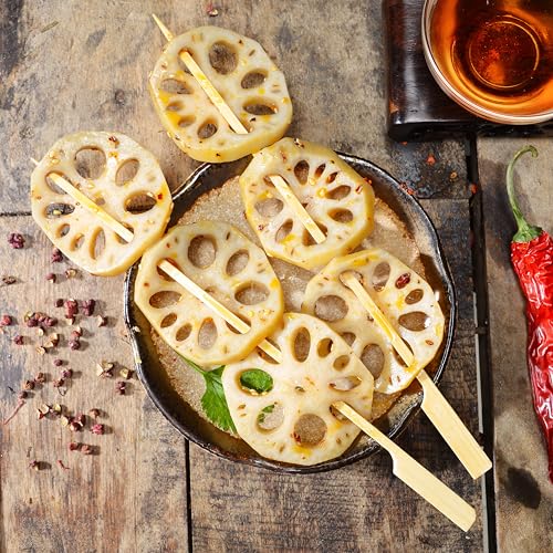 XMZY 8 Inch Bamboo Skewers 200 PCS Kabob Skewers Grilling Bamboo Sticks for Fruit Kabobs Wooden Paddle for BBQ (8 Inch) - Image 4