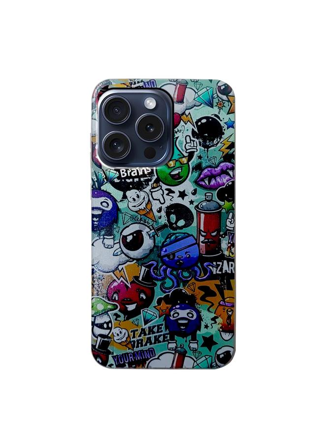 S-TOP Case For iPhone 16 Pro Max Colored Drawing Pattern TPU Phone Case - Image 3