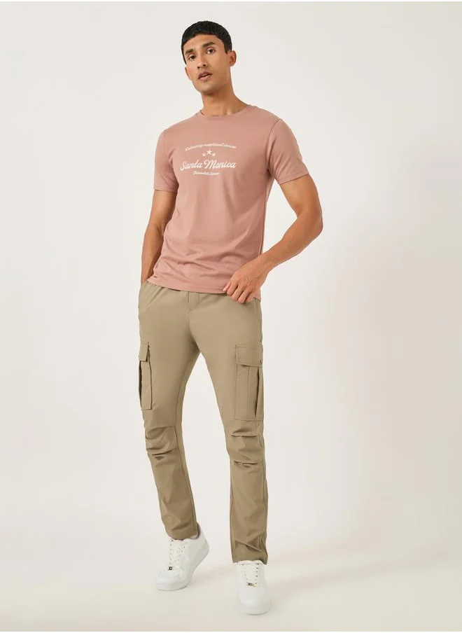 فورت كولينز Men Solid Straight Leg Cargo Pants