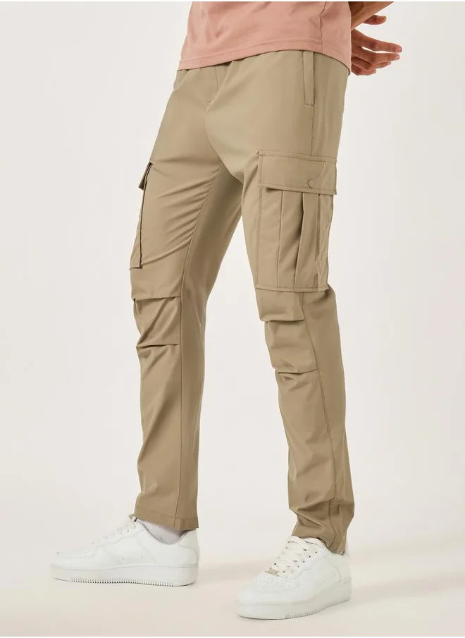 فورت كولينز Men Solid Straight Leg Cargo Pants