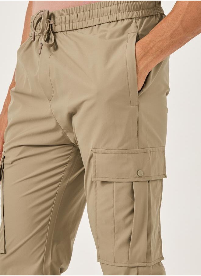Fort Collins Men Solid Straight Leg Cargo Pants  - Image 4