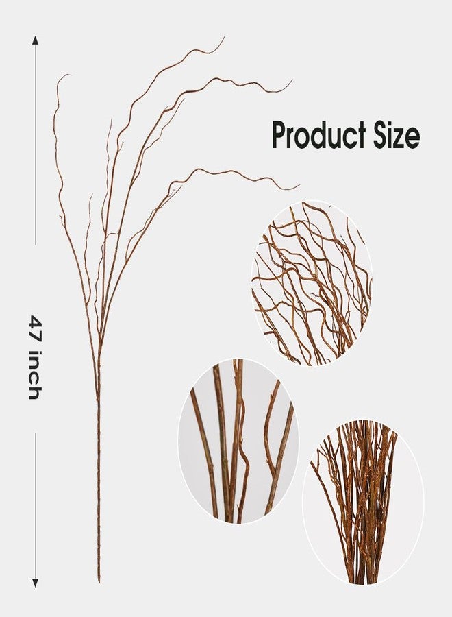 Srifoliage Artificial Plants Faux Greenery Eucalyptus Stems,Faux Branches for Vase Filler,Artificial Ficus Twig Branches Stems for Shop Garden Office Home Décor (3, Stems02) - Image 3