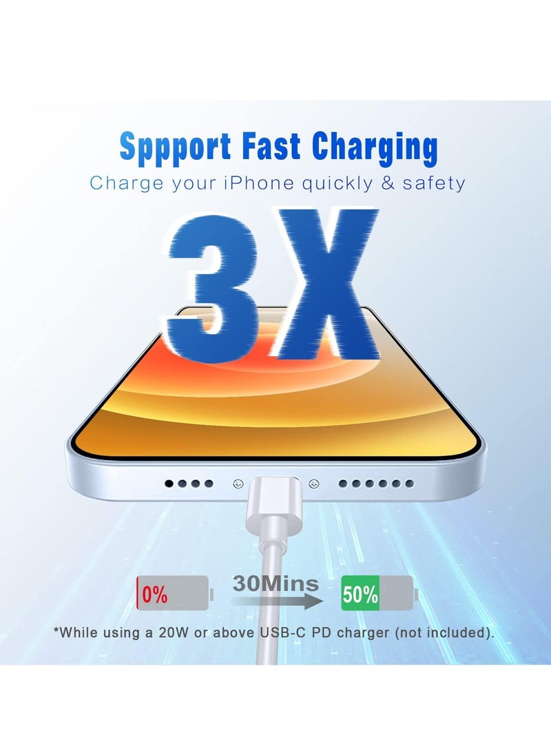 Generic - 2 Pack USB C to Lightning Cable 1 M, Power Delivery iPhone Cables Type C iPhone Charger Cord Fast Charging Compatible iPhone 14 13 12 11 Pro Max X XS XR 8 7 6s Plus SE - Image 1