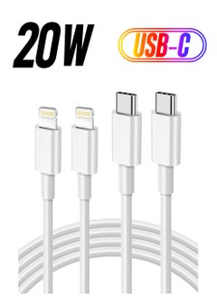 2 Pack USB C to Lightning Cable 1 M, Power Delivery iPhone Cables Type C iPhone Charger Cord Fast Charging Compatible iPhone 14 13 12 11 Pro Max X XS XR 8 7 6s Plus SE