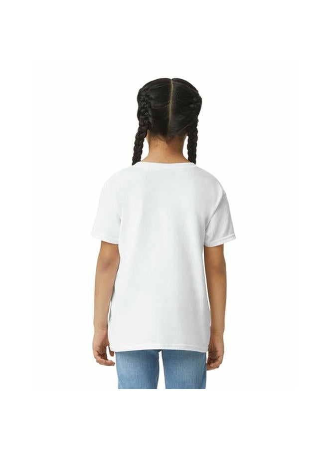 Gildan Unisex Kid's Ultra Cotton T-Shirt, Style G2000B, Multipack, White (12-Pack) - Image 4