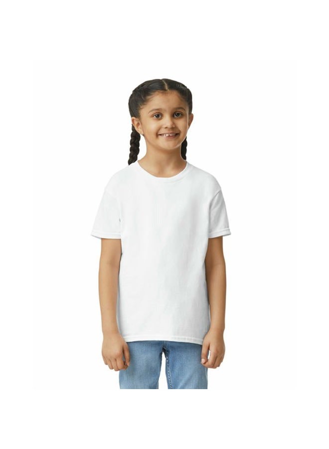 Gildan Unisex Kid's Ultra Cotton T-Shirt, Style G2000B, Multipack, White (12-Pack) - Image 2
