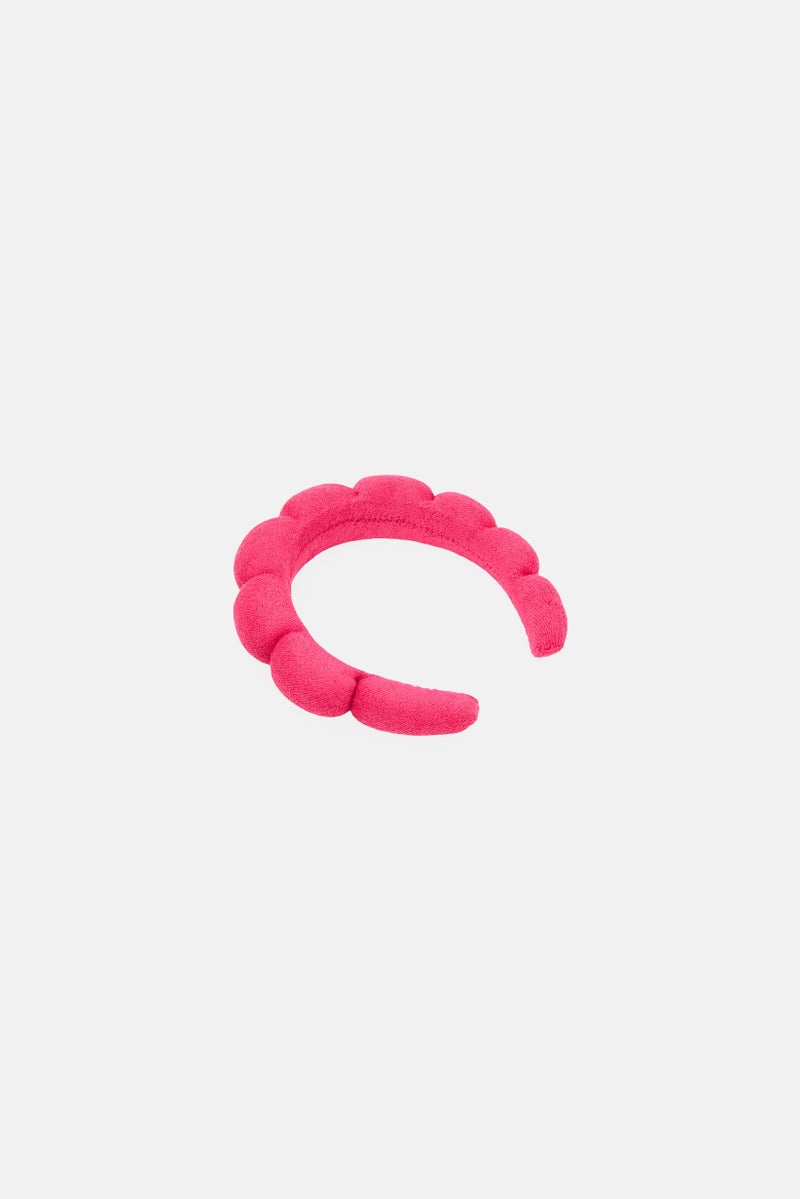 Olivia Rose Women Spa Bubble Headband, Dark Pink - Image 2