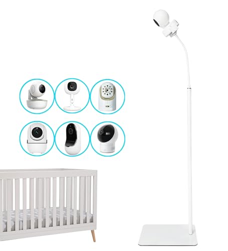 GUCHO Baby Monitor Mount Floor Stand Holder Compatible with Hello Baby,Infant Optics DXR-8 Pro,Nanit Pro,UKSUP,Vtech,OKAIDI Baby Monitor, Adjustable Universal Baby Monitor Mount - Image 1
