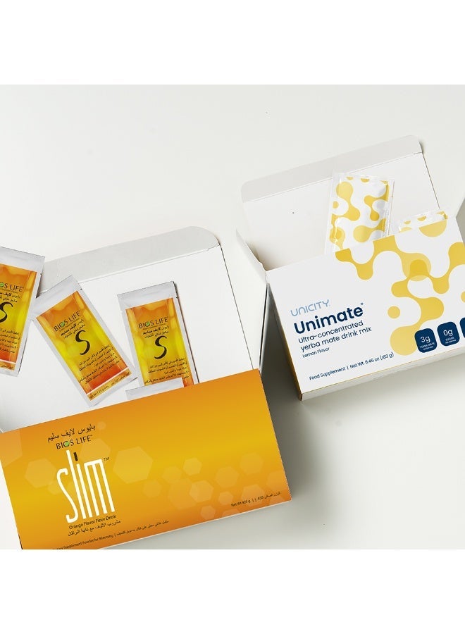 يونيسيتي حزمة كومبو Unicity Slim Bios & Unimate – مزيج مشروب يربا ماتي فائق التركيز ومكمل لإدارة الوزن لتعزيز الطاقة والتمثيل الغذائي والعافية - Image 3