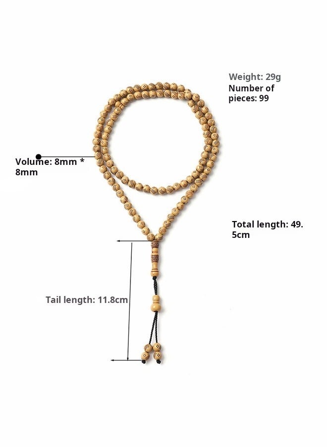 99 Beads Muslim Prayer Handmade Rosary Prayer Meditation Tool Gift - Image 3